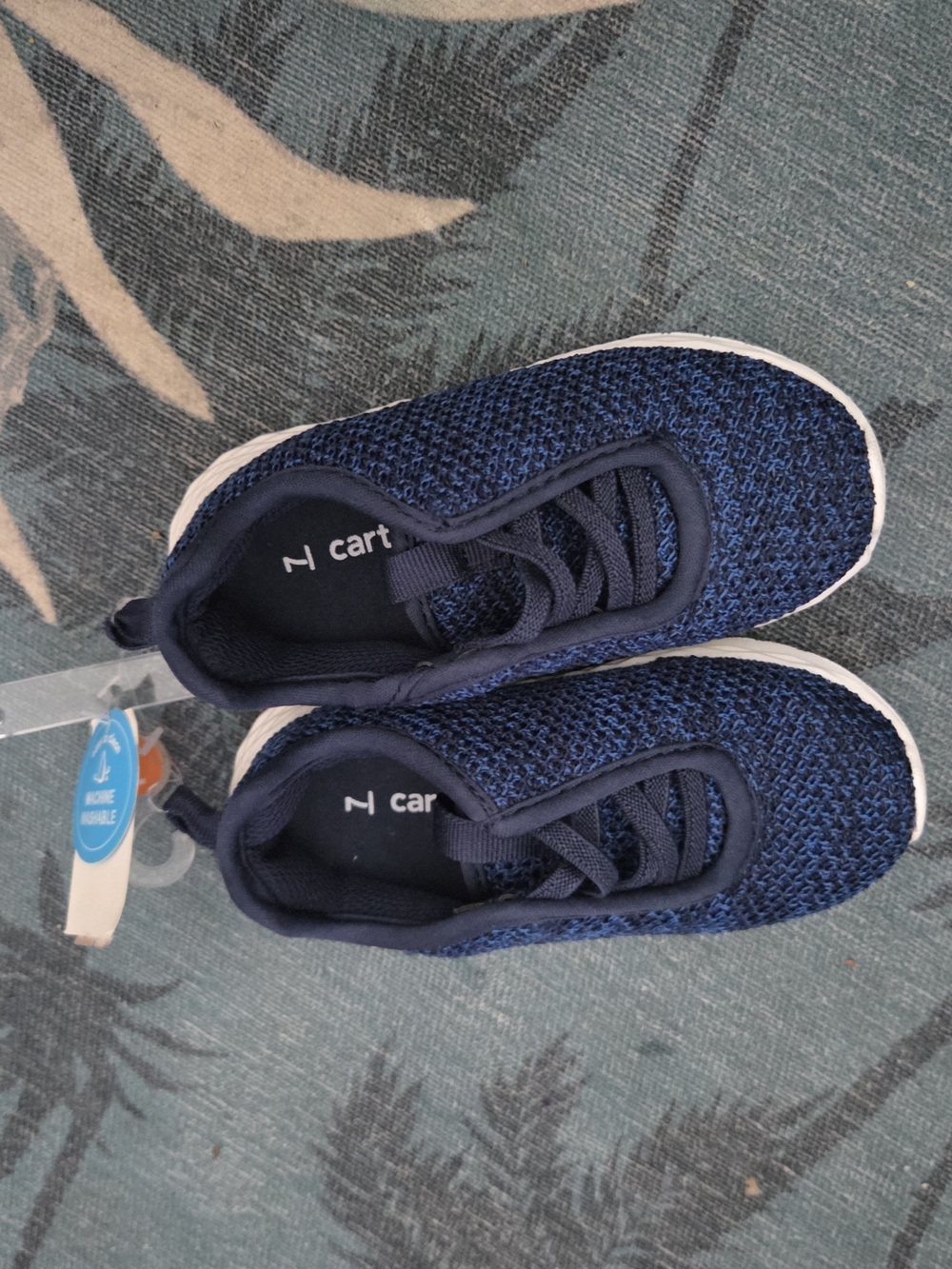 Kids Navy Knit Lightweight Sneakers